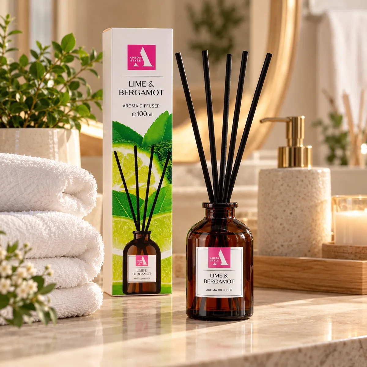 Aroma Style ароматический диффузор Lime & Bergamot 100 мл — фото 2