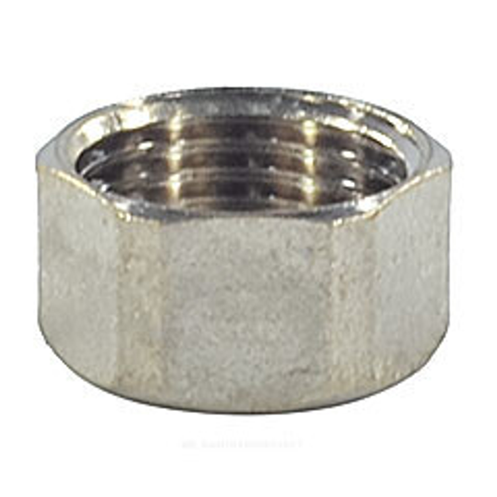 Заглушка латунь никель Ду 15 (1/2") ВР SantechSystems