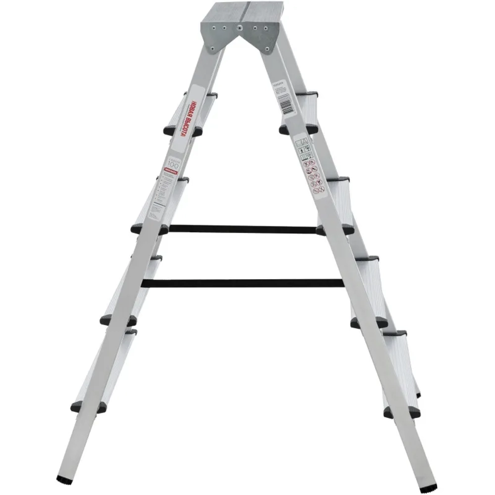 Стремянка алюминиевая двусторонняя Новая Высота NV 1120 2x5 ступеней (1120205)