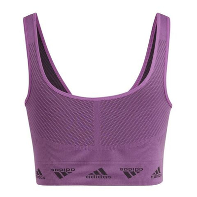 ТОП теннисный Adidas Aeroknit Bra - semi pulse lilac/carbon