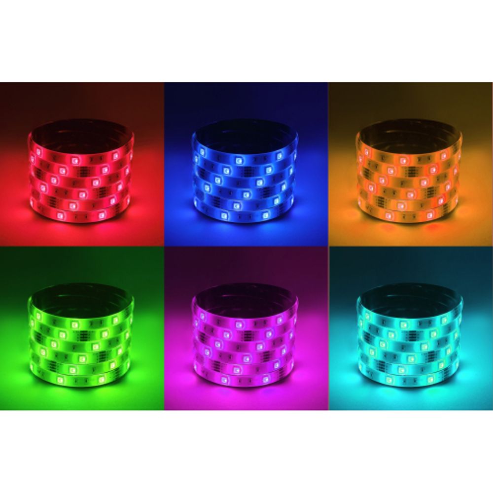 Светодиодная лента ЭРА LS5050-30LED-IP65-RGB-5m многоцветная 1 год | Светодиодные ленты 12В 1 год