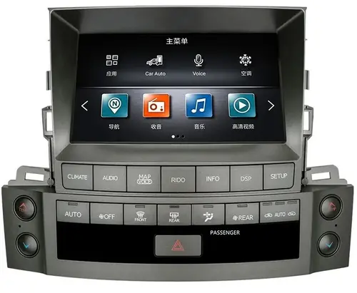 Магнитола для Lexus LX570 2007-2015 - Kuberg ZH-L9001 монитор 9" на Android 12, Быстрая, CarPlay, 4G SIM-слот