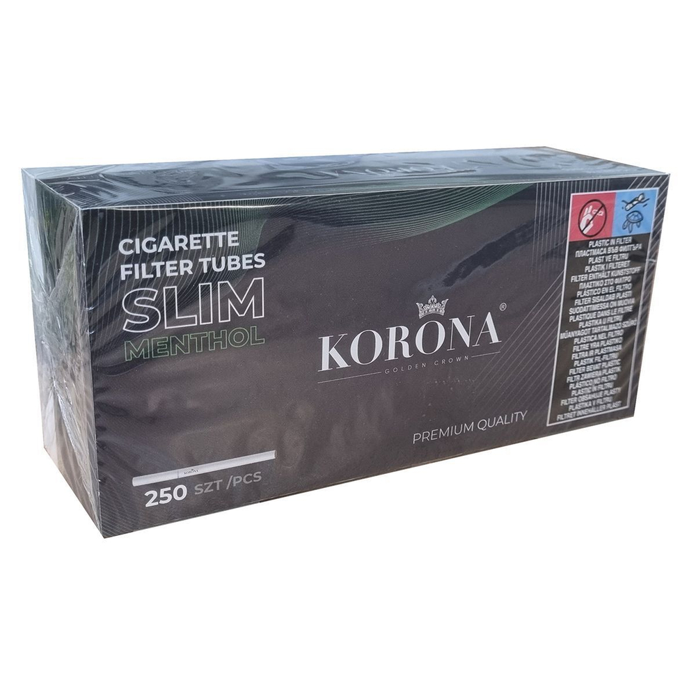 Гильзы для сигарет "Korona" Slim Menthol 250шт