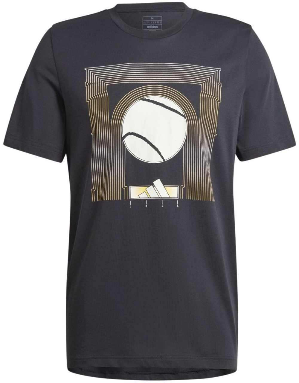 Мужская теннисная футболка Adidas Graphic Tennis T-Shirt - black