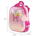 Ранец BRAUBERG SHINY, 2 отделения, "Honey bunny", 36х28х14 см, 270695