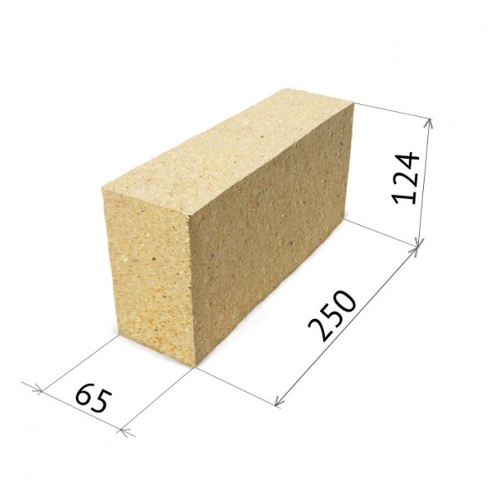 Кирпич огнеупорный ШБ-8 (250x65x124) Кирпич огнеупорный ШБ-8 (250x65x124)