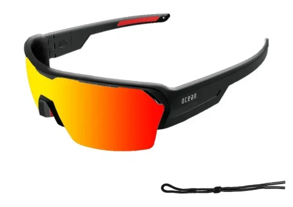 Спортивные очки OCEAN Race Black / Revo Orange Polarized lenses