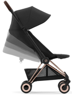 Коляска Cybex Coya Rosegold Frame Aton B2 i-Size Dynamic Red Sepia Black с дождевиком и бампером