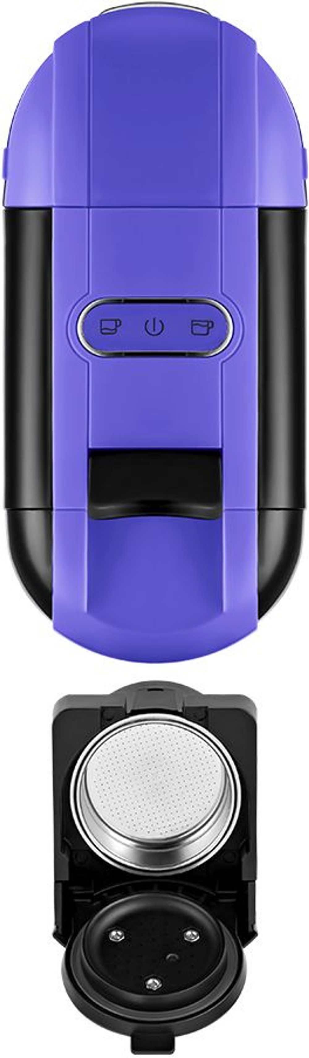 Кофемашина Kitfort КТ-7105-1 1450Вт черный/фиолетовый
