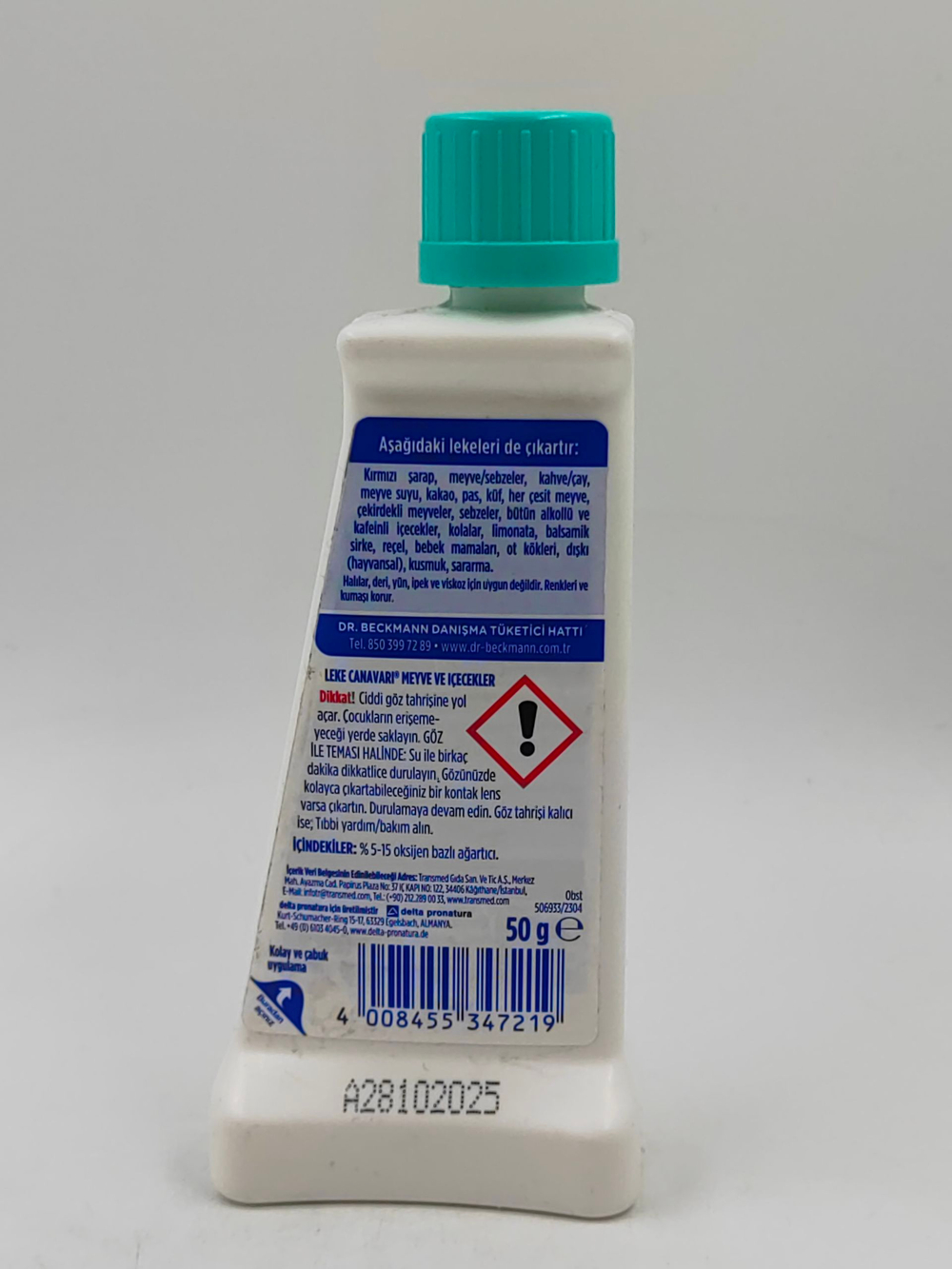 Пятновыводитель Dr. Beckmann Stain Devils (Fruit & Drink) фрукты вино чай кофе 50 г (Германия)