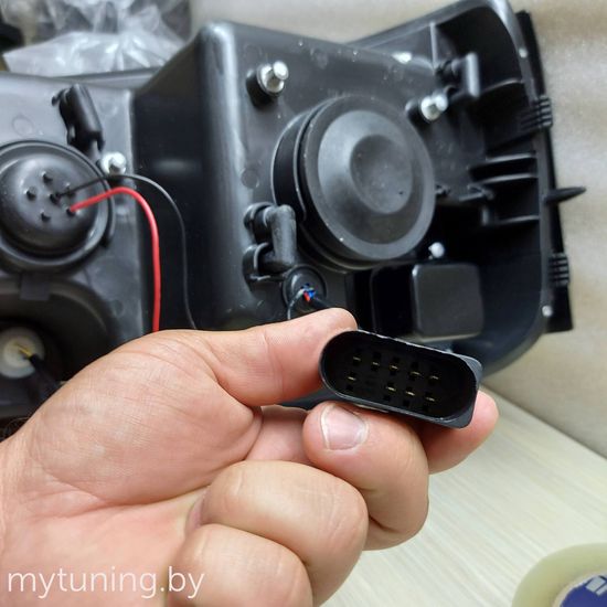 Передние фары Tru DRL для Volkswagen T5 (10-15) динамические хромированные
