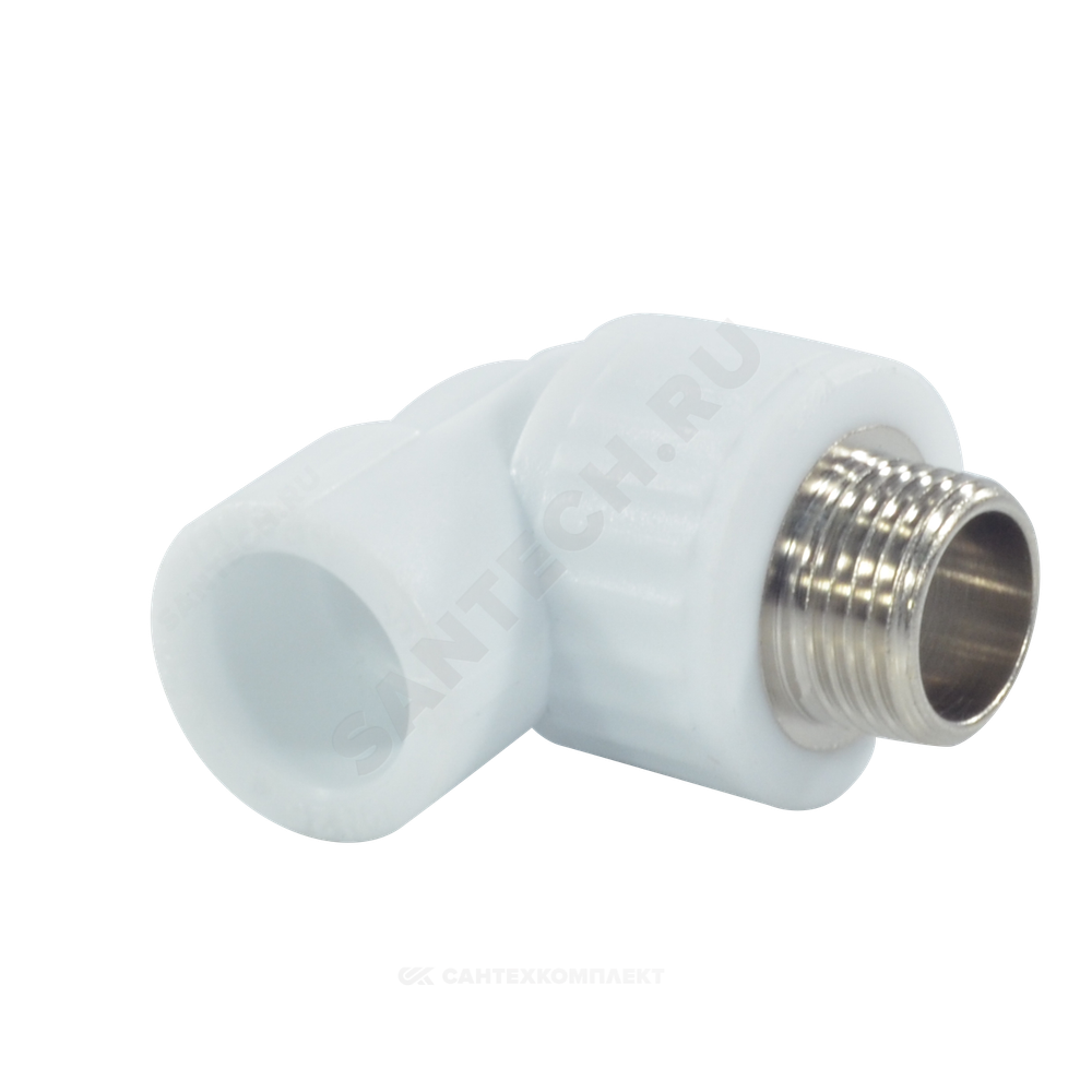 Угольник PP-R комбинированный белый Дн 32х1/2" НР VALFEX 10126232