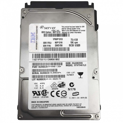 Жесткий диск IBM 73Gb U320 10K SFF 90P1316