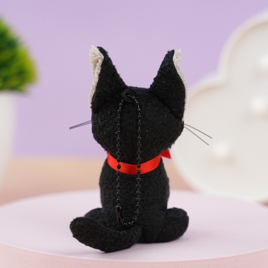 Мягкий брелок Черный Кот 9 см