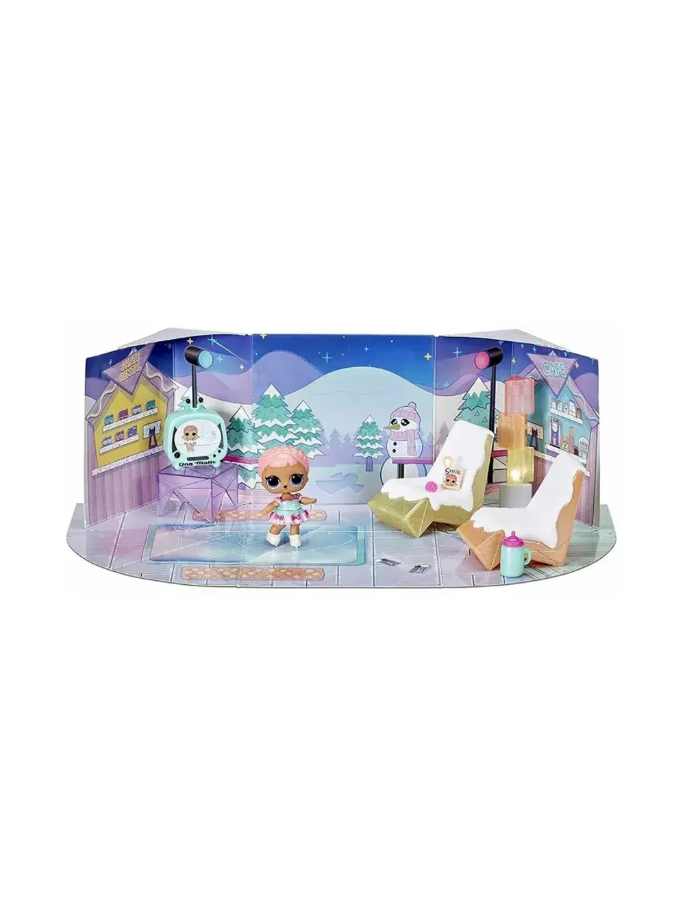 Lol Hangout Spaces Ice Sk8ter с мебелью Зимняя серия