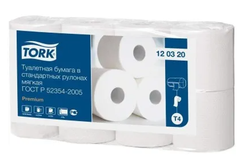Т/б Tork Premium Т4 2-х сл., 8шт./уп.