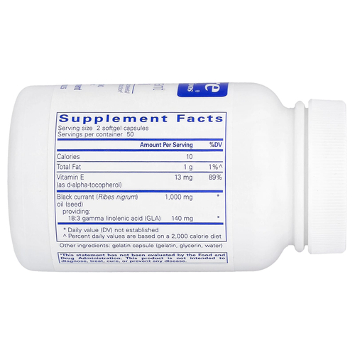Pure Encapsulations, Black Currant Seed Oil, 100 Softgel Capsules