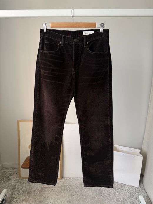 Велюровые брюки Zara, S-М