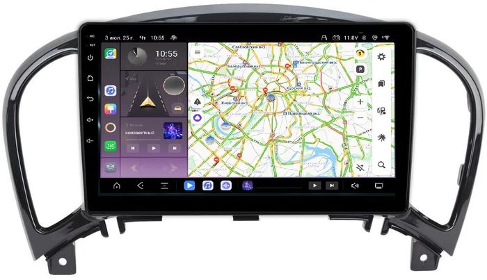 Магнитола для Nissan Juke 2011-2019 - Kuberg QLed, Android 13, Быстрейшая, CarPlay, SIM-слот
