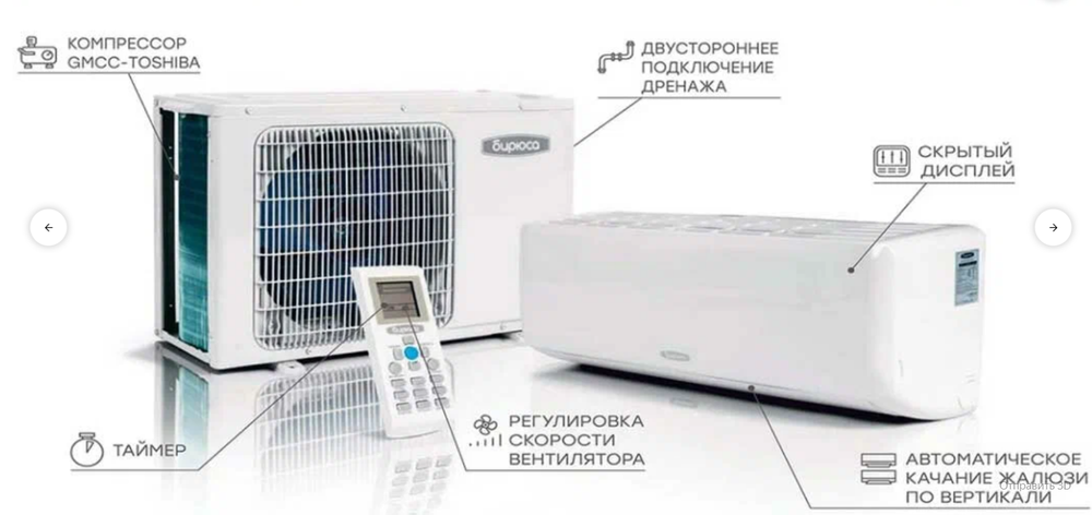 Настенная сплит-система Бирюса B-09FPR/B-09FPQ On/Off