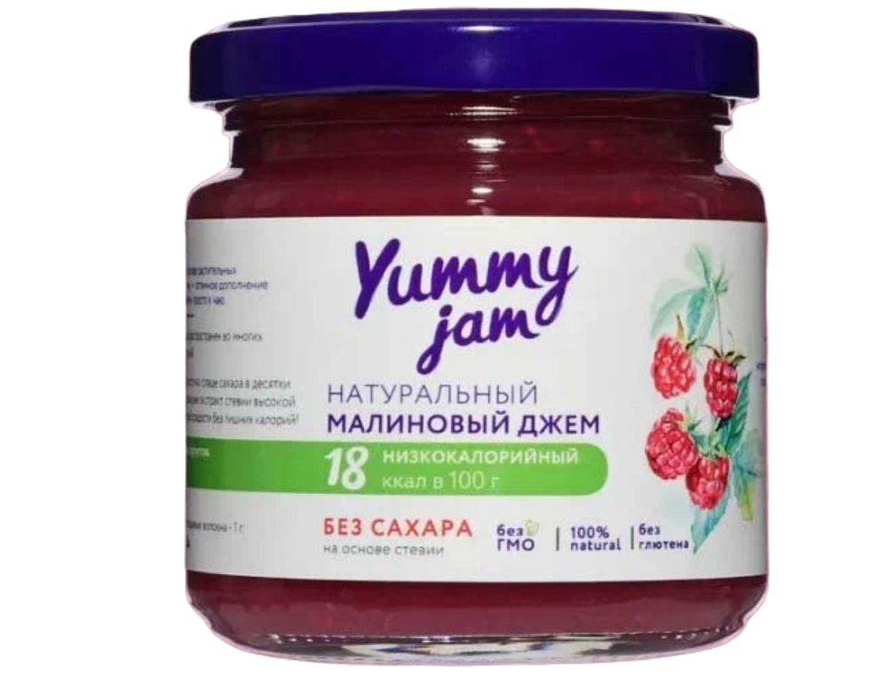 Джем Yummy Jam Малиновый низкокаллорийный 200гр