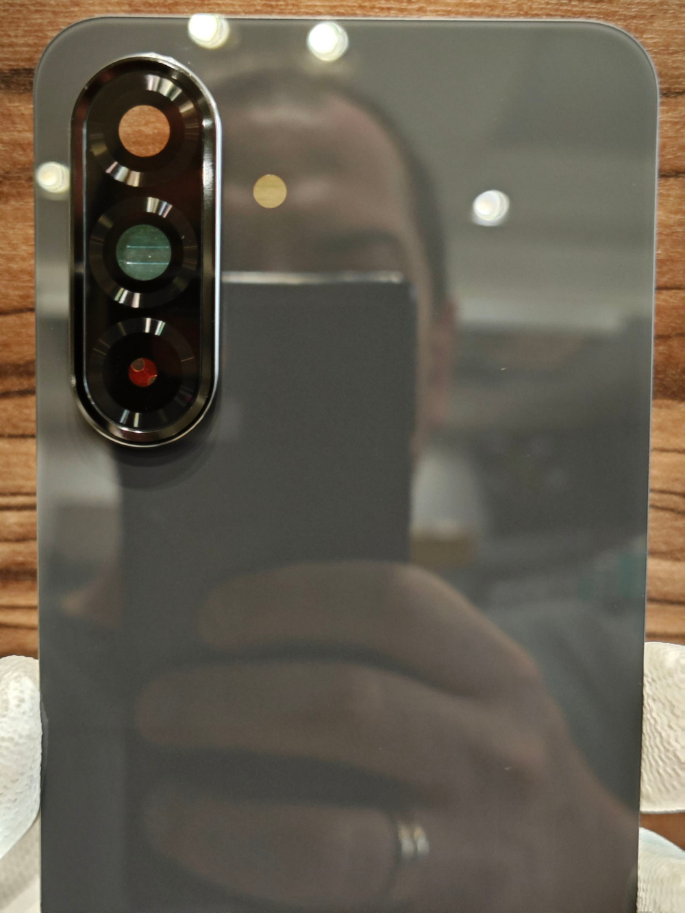 Задняя крышка ПРЕМИУМ для Samsung A36 A366E ( заднее стекло ) Цвет: Чёрный / Awesome Black