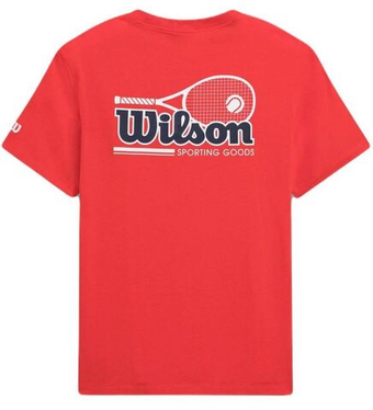 Мужская теннисная футболка Wilson Easy Street - красный