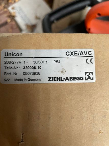 Регулятор Unicon CXE/AVC 230V (Sistemair / Ziehl-Abegg)