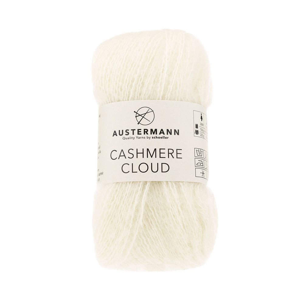 Пряжа Austermann (Аустерманн) Cashmere Cloud / уп.10 мот. по 25 г, 180 м, 12010