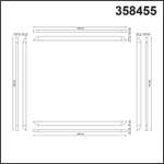 Светильник потолочный светодиодный встраиваемый NELIO 358455, IP20 LED 4000К 48W 100-265V