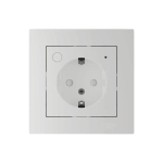 ATLASDESIGN SMART РОЗЕТКА с заземл., со шт., Zigbee, L+N, 16А, мех., БЕЛЫЙ