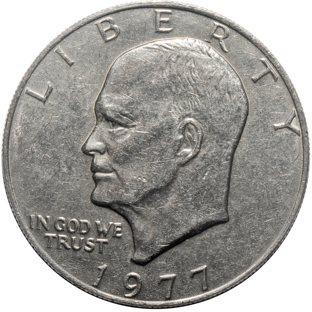 1 доллар США Эйзенхауэр (Лунный). XF. 1977 год