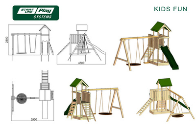 Детский городок KIDS FUN эконом (green)