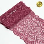 Кружево бельевое эластичное 180 мм / 25 метров, L1351 цв.S256 Розовый рубин, Kruzhevo