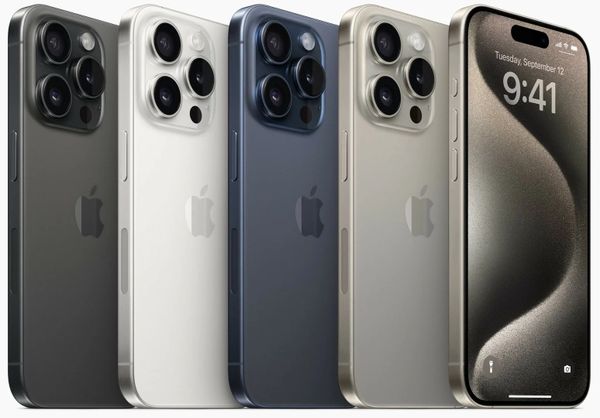Смартфон Apple iPhone 15 Pro 128 ГБ (nano-SIM и eSIM), Черный титан | Black Titanium