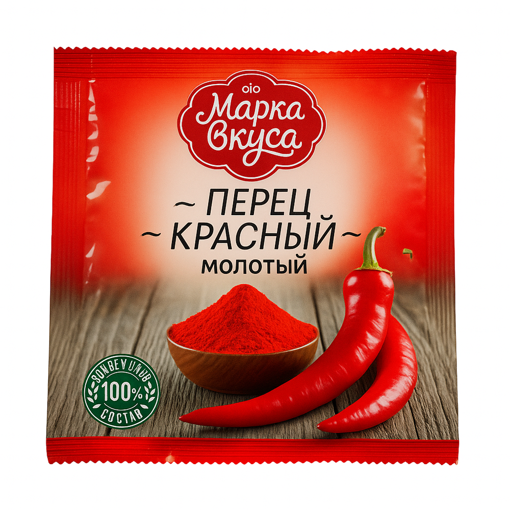 Перец красный молотый Марка Вкуса 10 гр