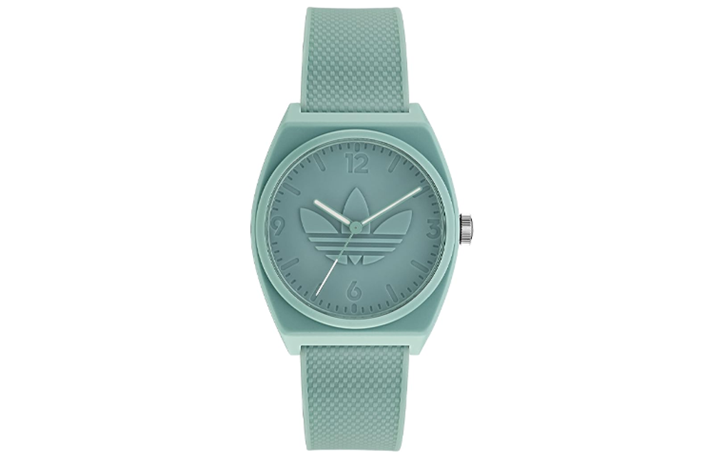 Adidas Originals STREET Wrist Watch Quartz Movement Resin Strap 38mm Green Dial Men"s Watches