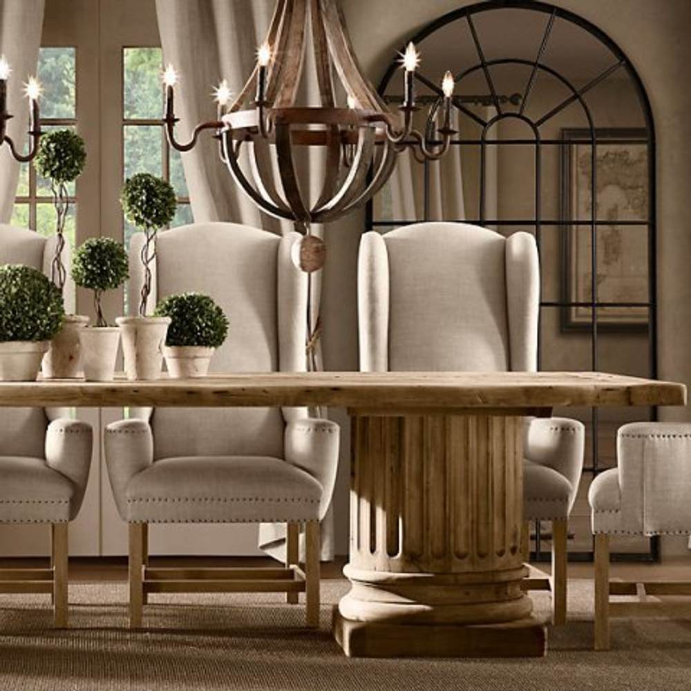 Стол Restoration Hardware Салваж США интерьер