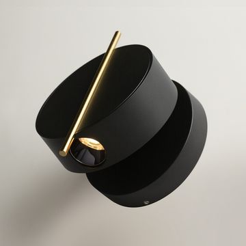 Настенный светодиодный светильник 4W 3000К MOD180WL-L4B3K1 чёрный/золото Nuance Maytoni