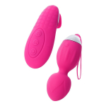 Розовые виброшарики 10см с пультом-стимулятором ToyFa L'EroinaTella 564001