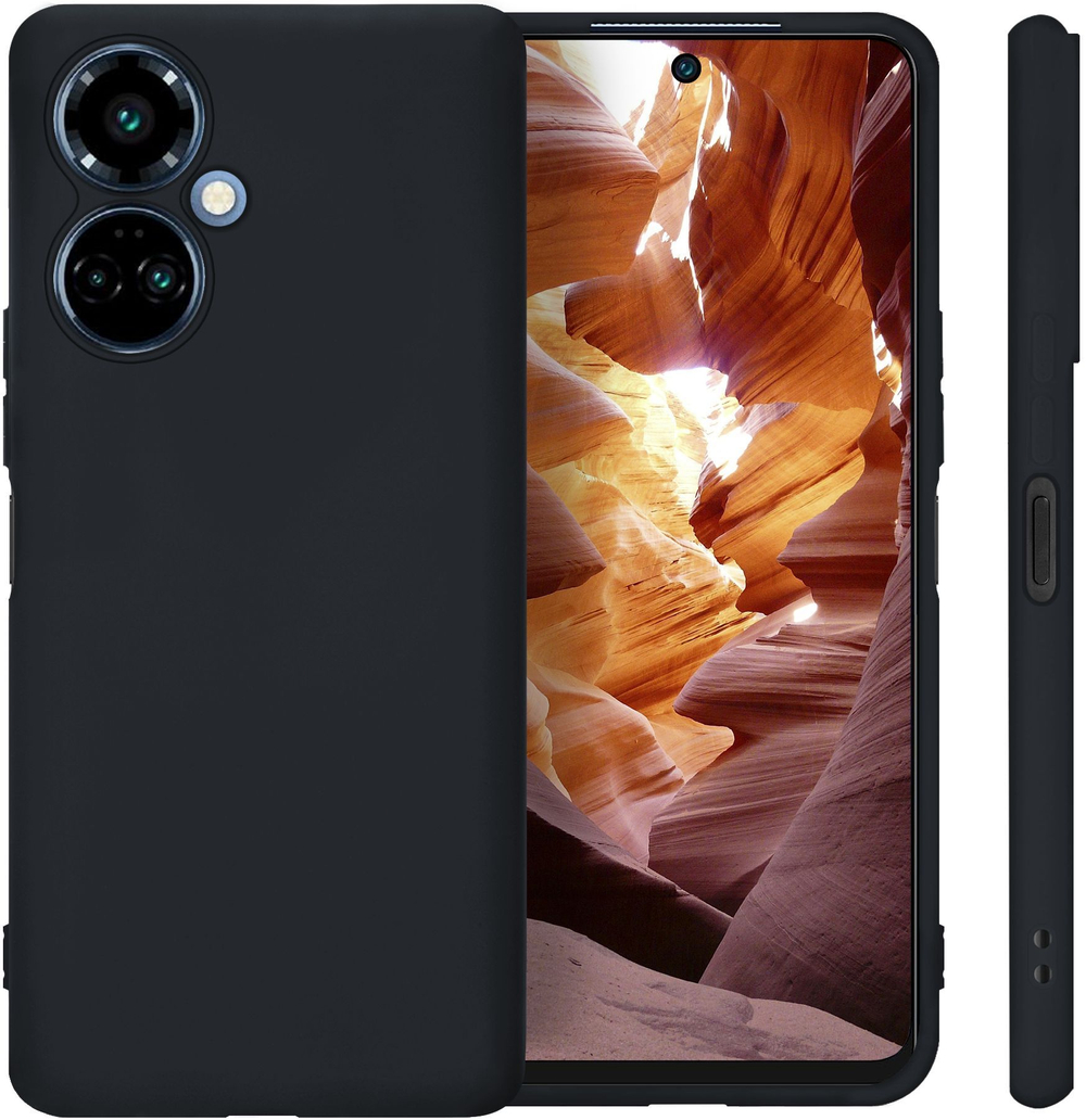 Мягкий Soft Touch чехол из силикона для TECNO CAMON 19 / 19 PRO 4G с бархатной подкладкой