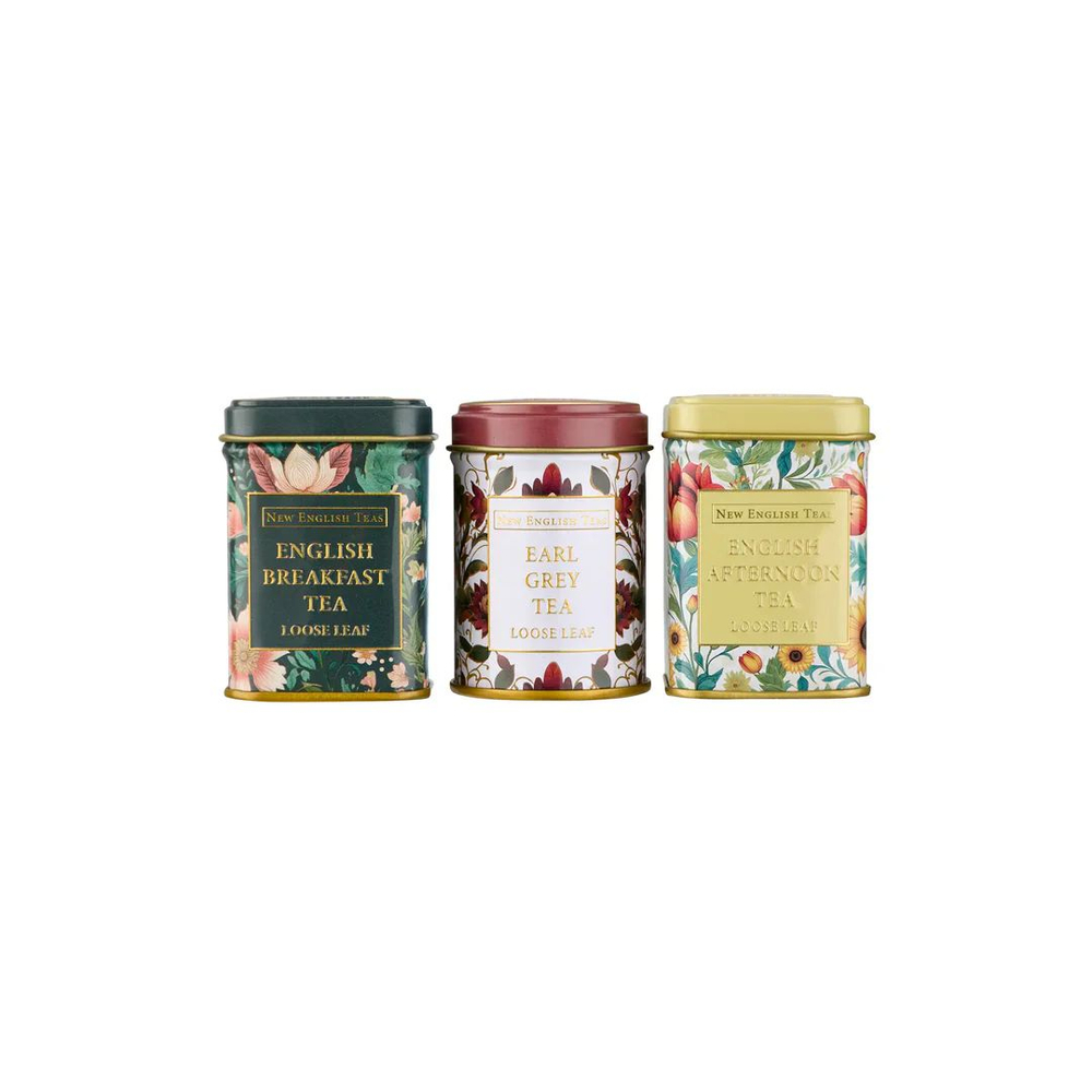 New English Teas Набор листового чая Mini Tea Tin Set, 3шт