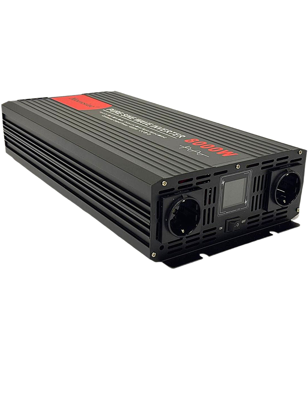 Инвертор 24V-220V 8000W Moexsiac черно-красный