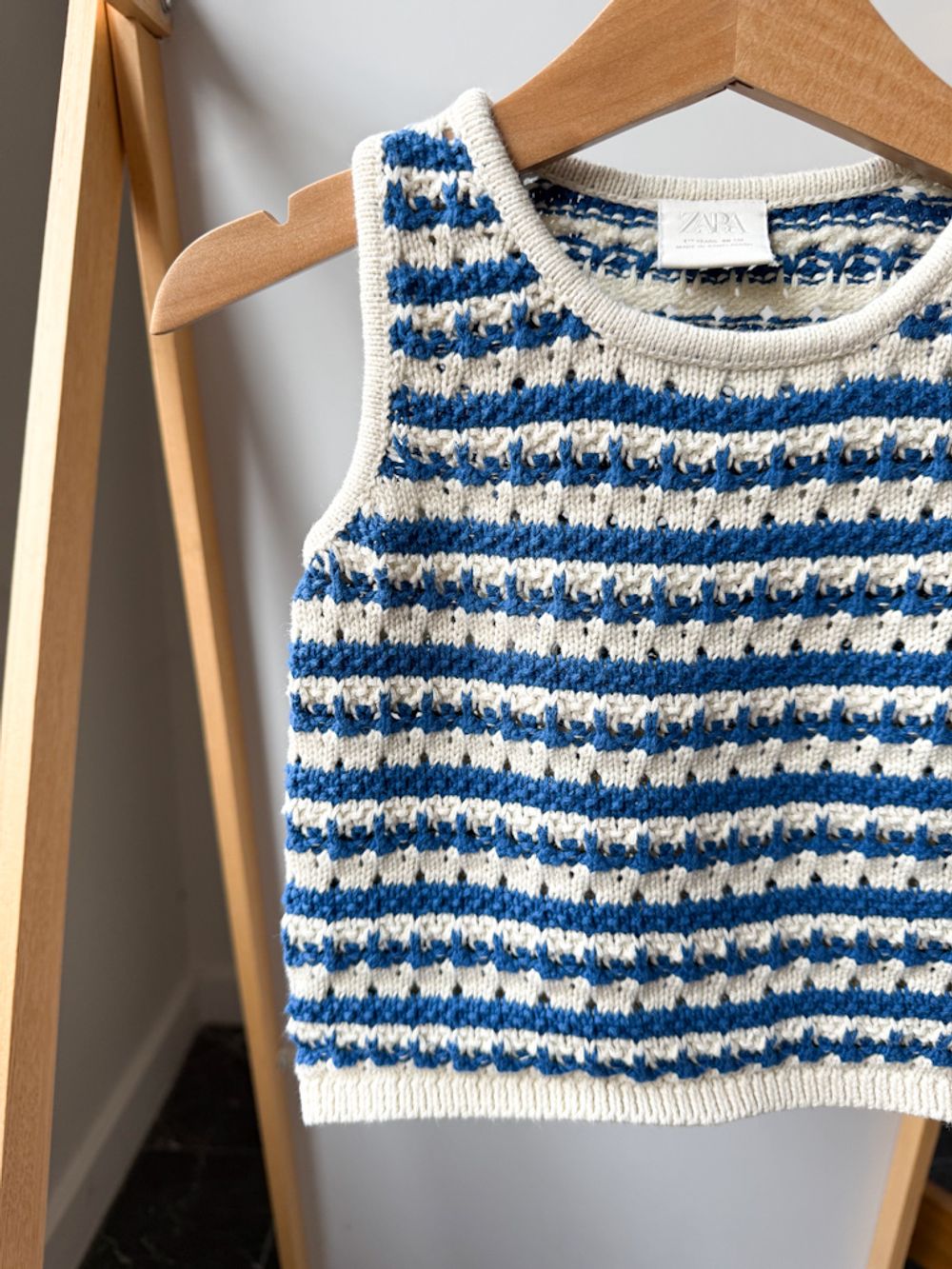 Хлопковый вязаный костюм Zara, 86