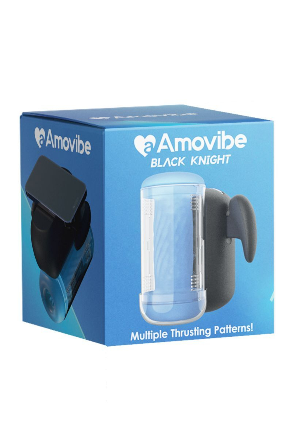 Инновационный робот-мастурбатор Black Knight с функцией пенетрации (Цвет: черный)