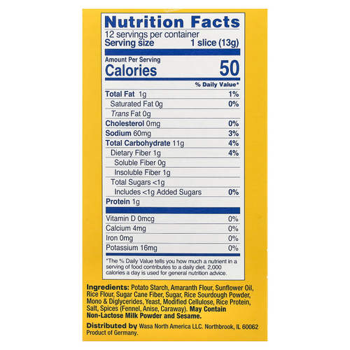 Wasa Flatbread, Gluten Free Crispbread, Original, 5.4 oz (155 g)