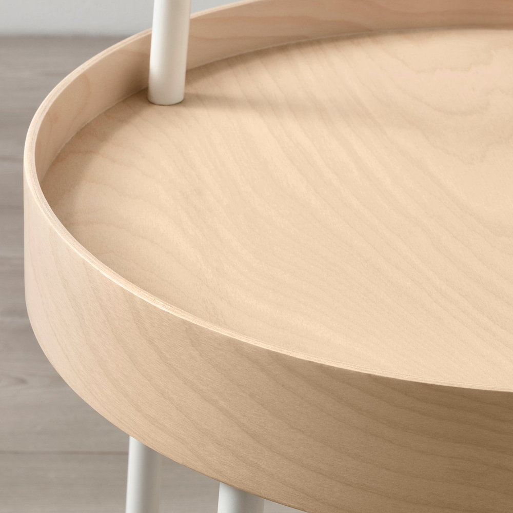 IKEA BURVIK  (ИКЕА БУРВИК)  -  Столик - белый 38 см