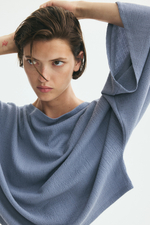 Топ из жатого джерси с рукавами «летучая мышь» - H&M