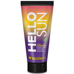 SOLEO HELLO SUN - Крем Ультра-ускоритель для загара с маслом какао 150мл