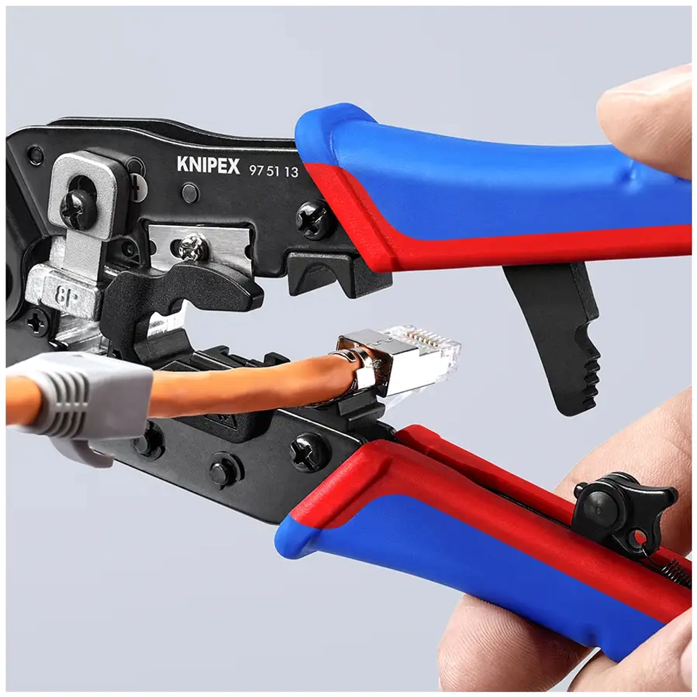 Инструмент для опрессовки штекеров типа Western Knipex 97 51 13